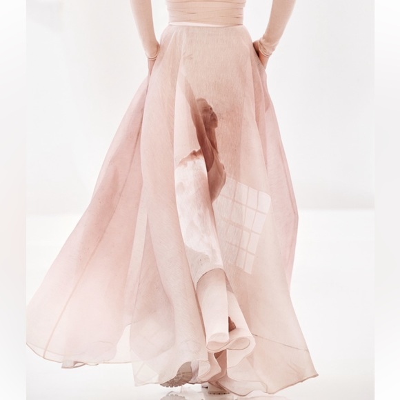 Pink and Cream Maxi Skirt - Picture 7 of 11